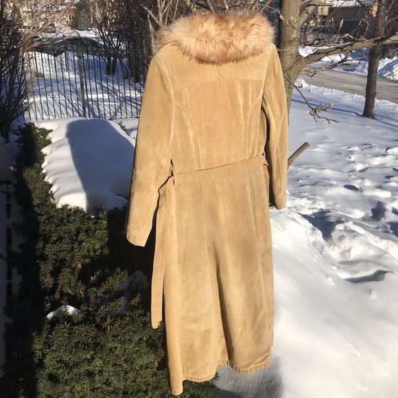 Vintage Shearling Trench Coat - Picture 8 of 11